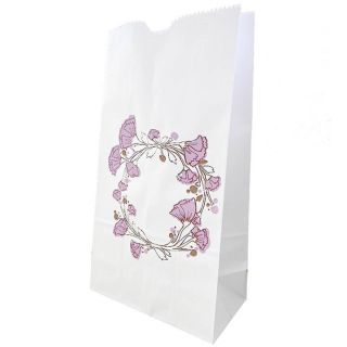 Bolsas bond Nro.6 flores lila