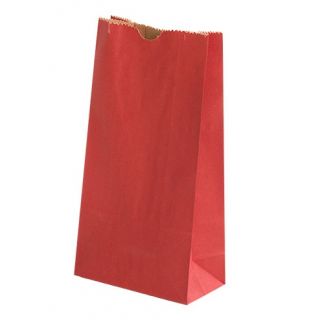 Bolsas kraft Nro.6 fondeado rojo