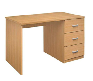 ESCRITORIO MELAMINE 1.10 x 0.50 m con 3 cajones