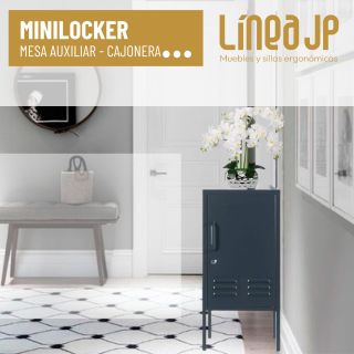 MINILOCKER de metal NEGRO