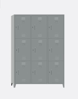 LOCKER 9 PUERTAS DE METAL
