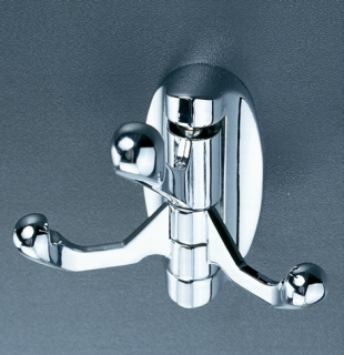 PERCHERO GIRATORIO DE 3 GANCHOS DE ACERO INOXIDABLE