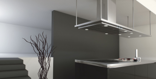 CAMPANA EXTRACTORA DE ACERO INOXIDABLE PARA ISLA EXTRA LARGA  PANDO