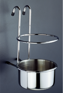 PORTA CUCHARONES CROMADO PARA TUBO DE ACERO INOXIDABLE