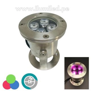 Luminaria LED  4W RGB Exterior