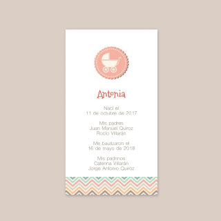 Capillos - cochecito sobre círculo melón