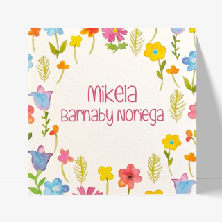 Tarjetas niñas -  Mikela