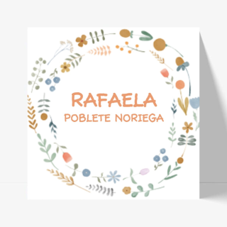 Tarjetas niñas - Rafaela