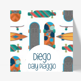 Tarjetas niños -  Skateboards