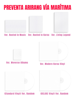 [PRE VENTA]: BTS - ARIRANG VÍA MARÍTIMA