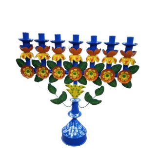 Candelabro catedral azul