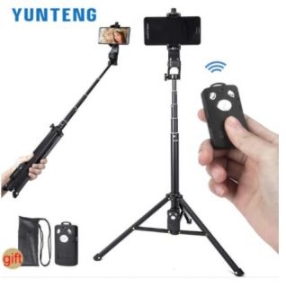 TRIPODE C/DISPARADOR DE BLUETOOTH Y SUJETADOR DE CELULAR ALT. MAX. 1.5MTS