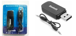 BLUETOOTH RECEPTOR CON MICROFONO (HANDS FREE) SOLO POR ENTRADA AUXILIAR