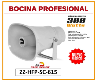 BOCINA PROFESIONAL 300W  HAWK FREE POWER