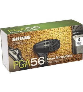 MICROFONO DINAMICO CARDIOIDE PARA CAJA Y TIMBALES  MODELO PGA56-XLR  MARCA SHURE
