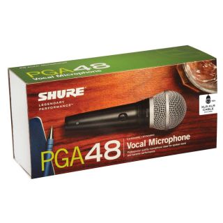 MICROFONO PROFESIONAL PARA VOCES MODELO PGA48-XLR MARCA SHURE