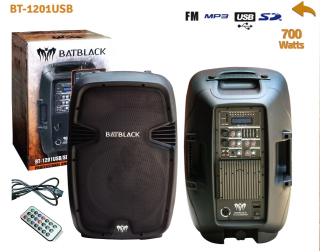 PARLANTE BLUETOOTH 12″ 700W C/USB,SD, FM  MODELO BT-1201 USB MARCA BATBLACK