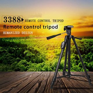 TRIPODE C/DISPARADOR DE BLUETOOTH Y SUJETADOR DE CELULAR ALT. MAX: 1.5MTS