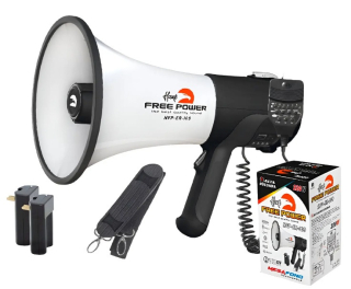 MEGAFONO 220W RECARGABLE CON USB – BLUETOOTH MODELO HFP-ER-109 MARCA FREE POWER