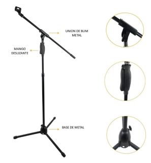 Pedestal de Micrófono Modelo SM-CP30 - Marca All Sound