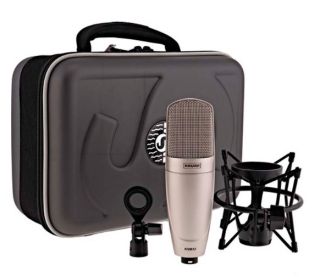 MICROFONO CONDENSADOR MODELO KSM32/SL LARGO DIAFRAGMA MARCA SHURE (COLOR CHAMPAGNE)