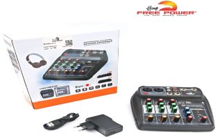 MINI MIXER AT-4 (4 CANALES)