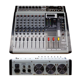 CONSOLA DE 08 CANALES 800W RMS PHANTON 48V/16 EFX C/ DIGITAL USB/SD/MP3 BLUETOOTH PLAYER MODELO PV-8500 PLUS MARCA SOOOM