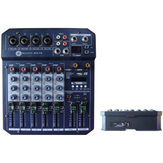 CONSOLA 06 CANALES BLUETOOTH 24 EFX / ENTRADA USB MODELO MX-T6 MARCA SOOOM