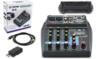 MINI MIXER A4 (4 CANALES) USB/TB