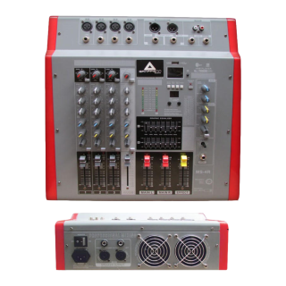 Consola profesional de 04 canales con reproductor USB/MP3 Modelo MS-4R Marca SOOOM