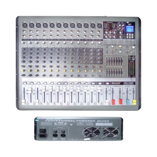 CONSOLA PROFESIONAL DE 14 CANALES CON REPRODUCTOR USB/MP3 MODELO PMR-2306D MARCA SOOOM