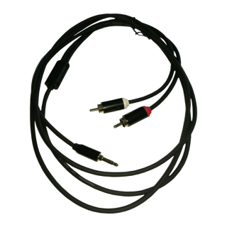 Cable Adaptador de Audio Estéreo de 3.5 mm de Macho a 2 RCA Modelo JFR035-2 (ADC)