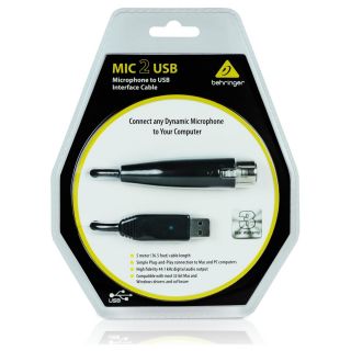 Cable Interfáz de Audio Behringer Modelo MIC 2 USB