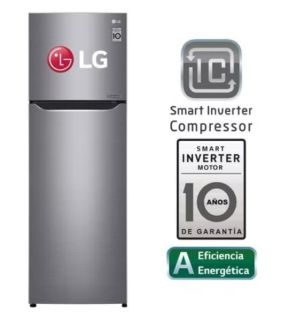 REFRIGERADORA LG 254 LITROS TOP FREEZER CON DOOR COOLING GT29BPP - PLATEADO