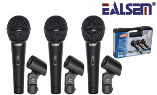 SET DE MICROFONOS CON EALSEM MALETIN MODELO ES-1800S MARCA EALSEM