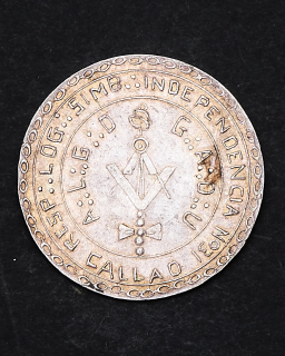 Medalla plata Logia masónica Callao