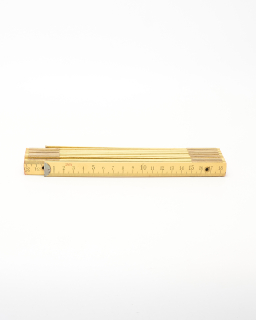 Doble metro plegable de madera