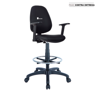 Silla Cajero Rudy Negro BR