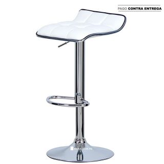 Silla Bar Mia cuadros Blanco