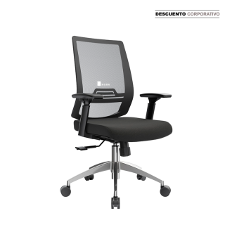 Think Gerente Negro Base Aluminio