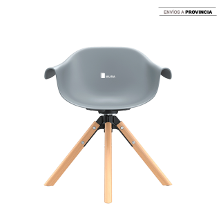 Silla Fija Liz Gris