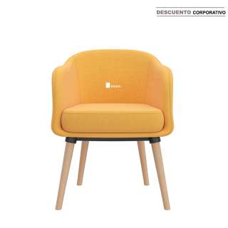 Silla Vela Full Tapiz Mostaza