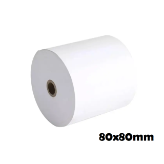10 Contómetros papel térmico 80x80mm 55gr para impresora escritorio