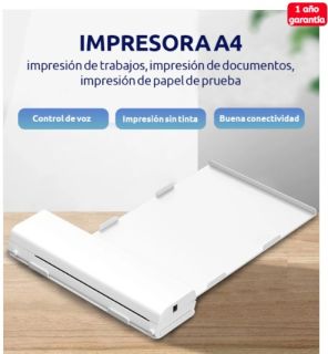 Impresora escritorio térmica A4 Bluetooth A1 con bandeja