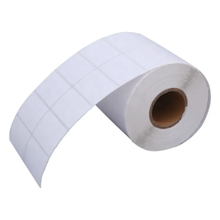 Rollo etiquetas térmica adhesivas 50x25mm 2 columnas para código de barras