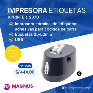 Impresora térmica etiquetas adhesivas para códigos de barra 237B USB