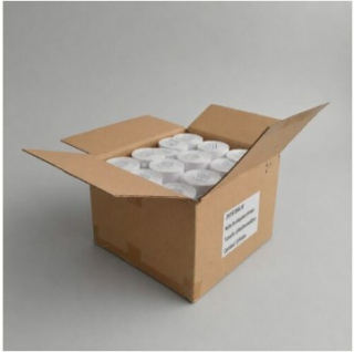 Caja de 20 rollos de 800 etiquetas adhesivas térmico 100x50mm TD blanco