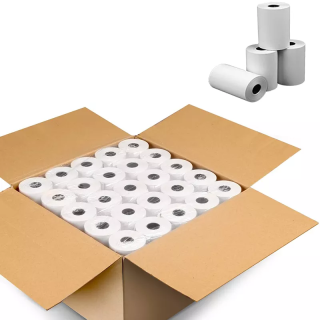 Caja de 50 Contómetros papel térmico 80x80mm 55gr