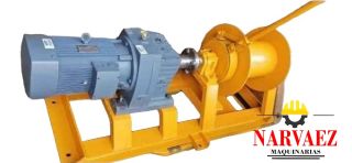 Winche con Moto Reductor de 5 HP | Coaxial | Capacidad de 400 kilos