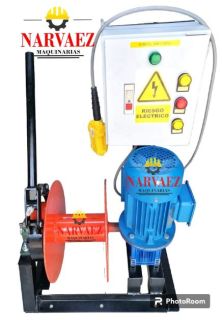 Winche con Moto Reductor de 3 HP | Capacidad de 200 KG